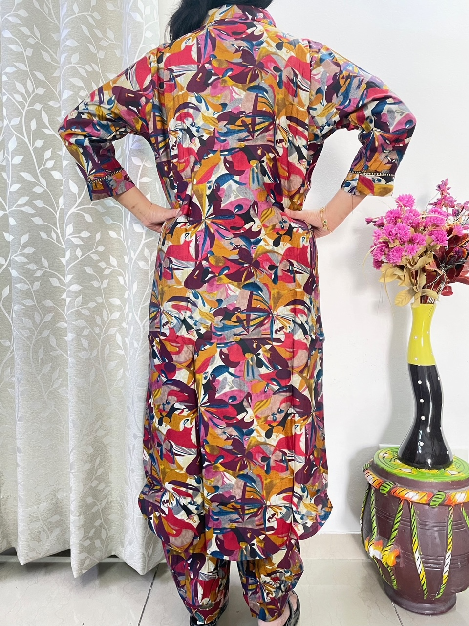 Muslin Floral Printed Co-Ord Set - Mixed Colours